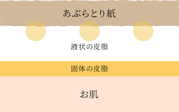 あぶらとり紙仕様のイメージ図